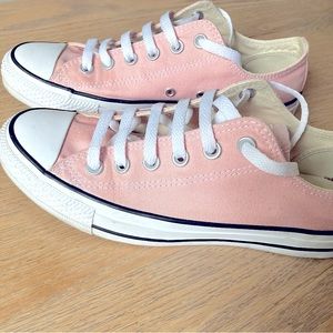 Peach Pink Converse Runners